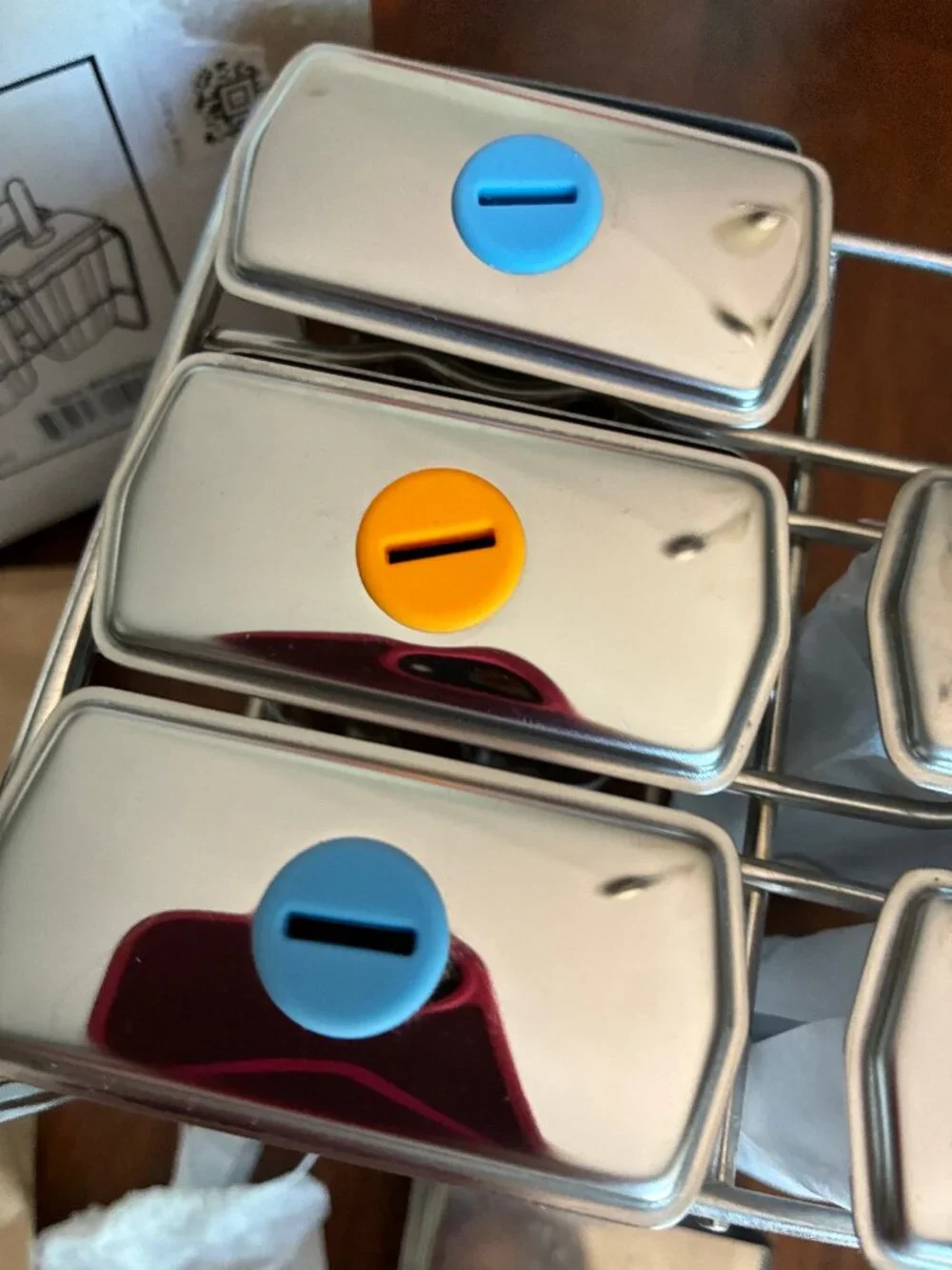 Onyx Stainless Steel Popsicle Molds